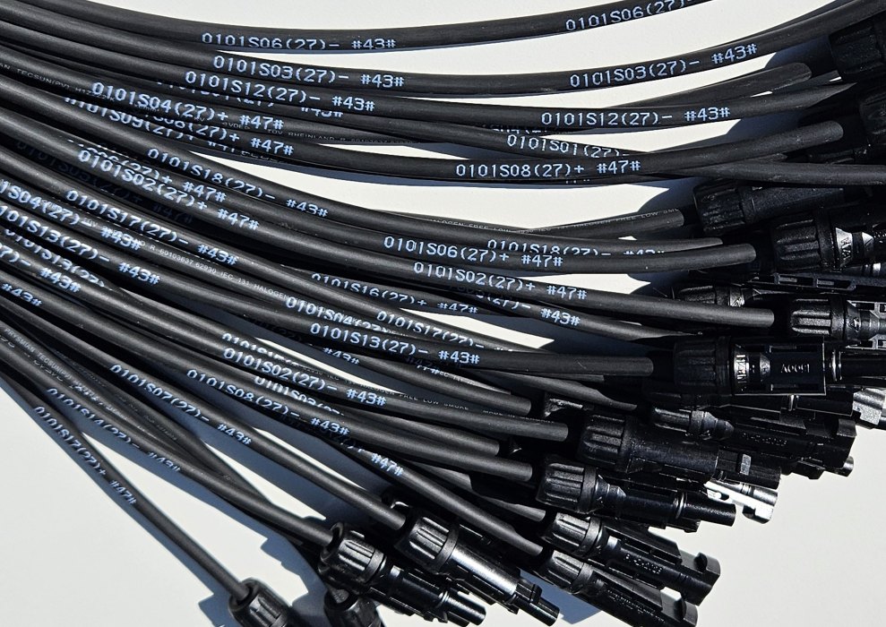 Dauerhaft lesbare Beschriftungen auf DC-Kabeln mit String-Zuordnung